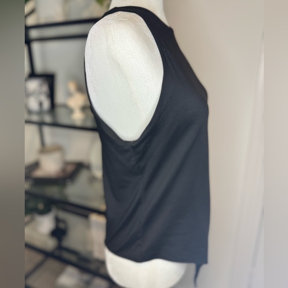 ReoRia High Neck Racerback Sleeveless Bodysuit Tank Top Black Size XL - Picture 6 of 9